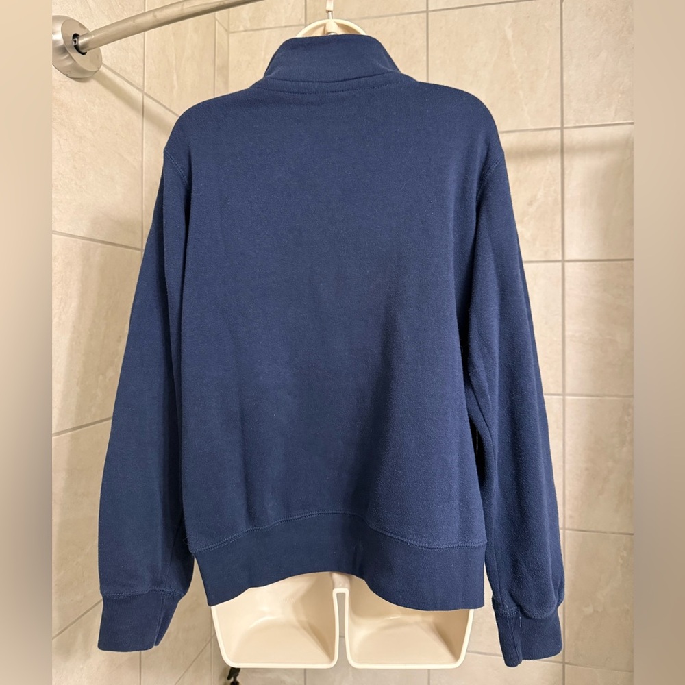 EUC Newport, RI ladies’ 1/4 zip navy blue sweatshirt by MV Sport, size Medium - Picture 6 of 7